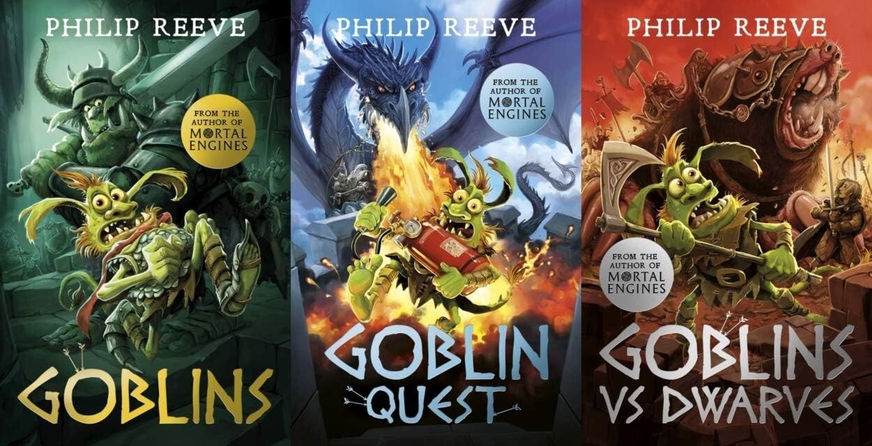 Goblins 3 Book Set - Philip Reeve. Goblin, Goblin Quest & Goblins Vs Dwarves new
