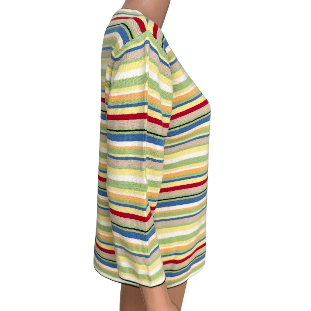 デザイナーズvintage 販売 Designers Originals vintage bright multicolor striped 100% cotton