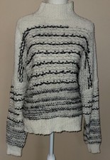 Knox Rose Women's Beige Black Mock Neck Sweater XXL 2XL New