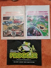 1978 Atari Street Racer 1982 Frogger 1982 Demons to Diamonds Instructions Lot 1