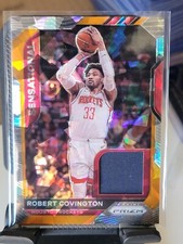 20-21 Panini Prizm Sensational Robert Covington  Jersey Rockets Orange Ice