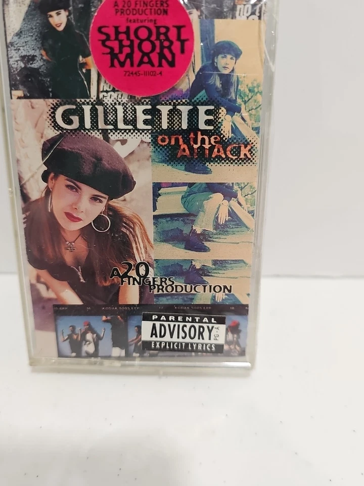 Gillette : On the attack Cassette NEW SEALED Featuring Short Short Man 1994 Rate - Imagem 4 de 4