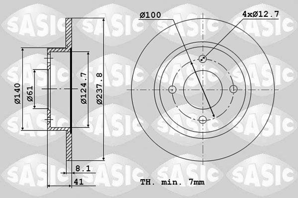 Disques de frein avant robustes pour Super 5 et Clio 1.1 en fonte haute résistance