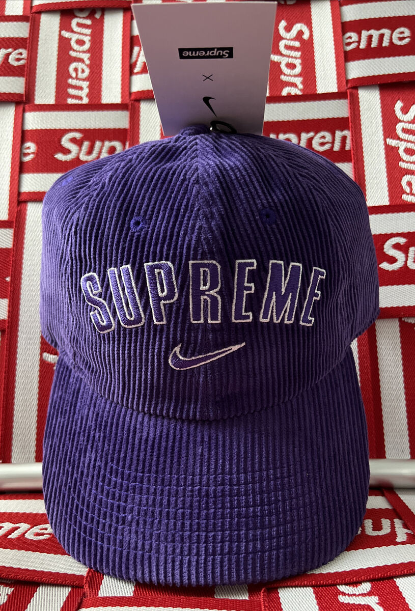 Supreme Nike Arc Corduroy 6 Panel Purple Cap!!!SS22!!!BNWT Supreme Nike Arc Corduroy 6 Panel Purple Cap!!!SS22!!!BNWT