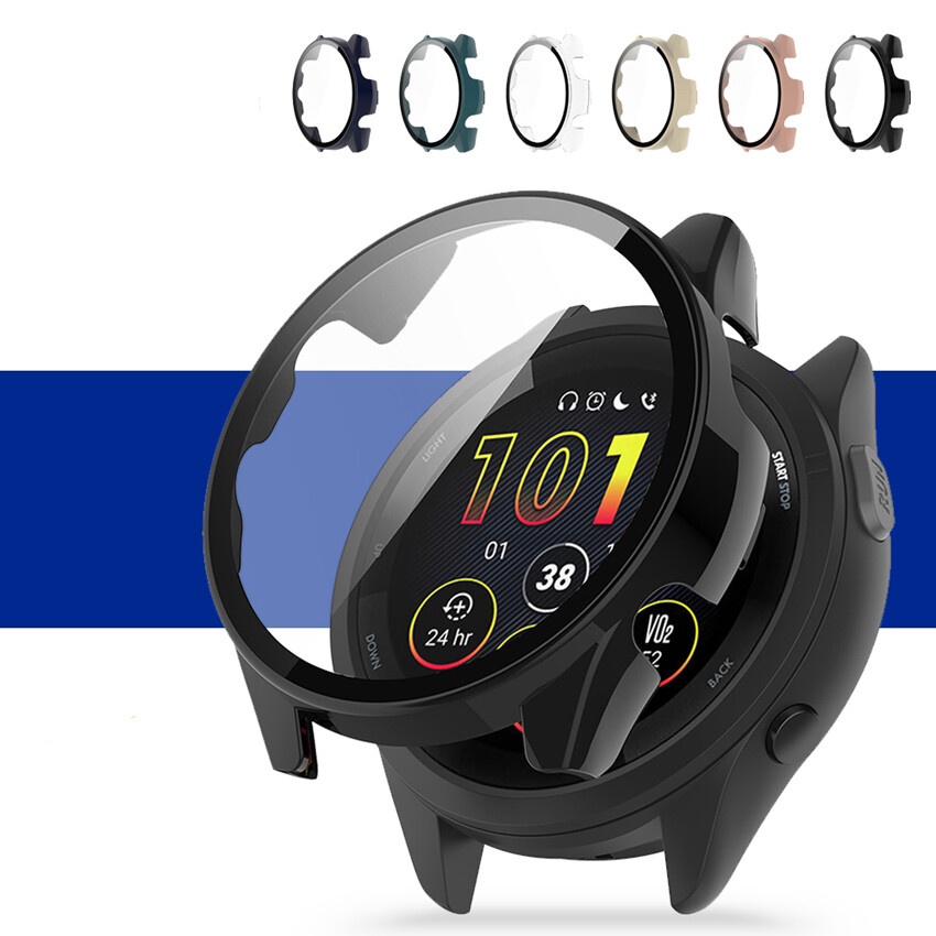 Durable Hard Edge PC Full Cover Screen Protector Case for Garmin Forerunner 965-image