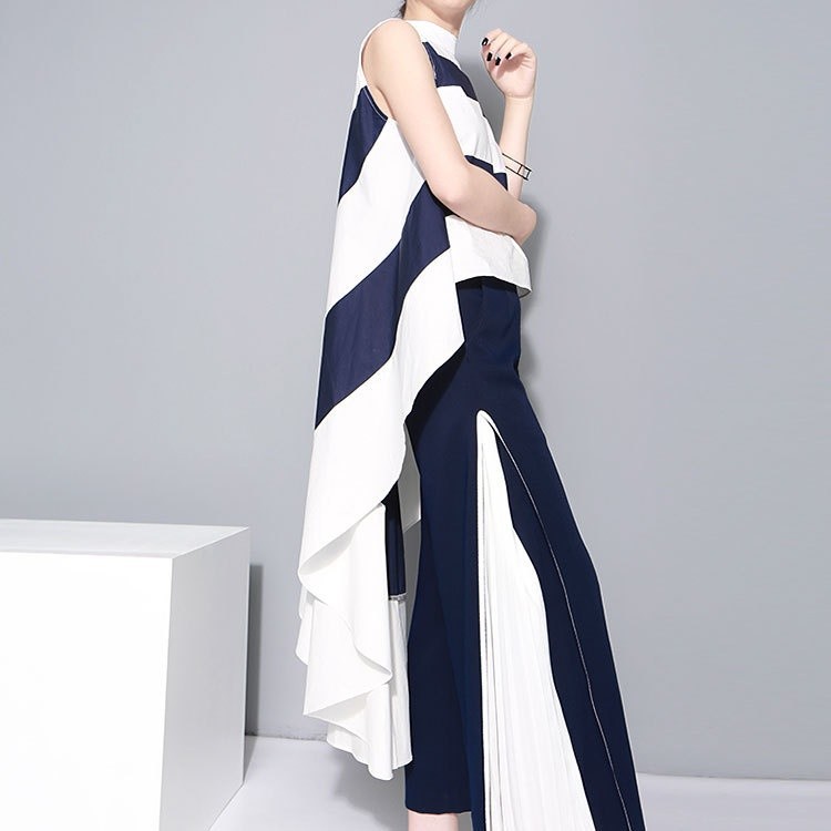 Spliced Pant - White