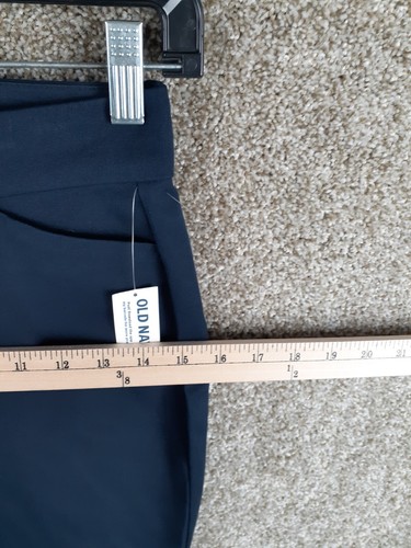 Old Navy High Rise Pixie Pant Womens 2 Petite Navy Blue Pockets Stretch NWT - Picture 9 of 12