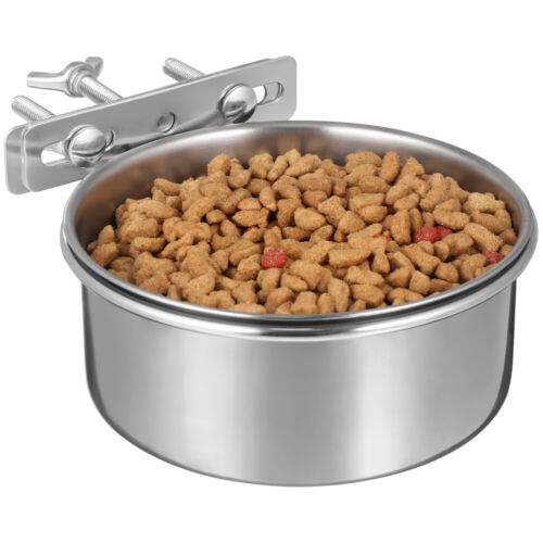 Ciotola per cibo per cani ciotole portatili in acciaio inox cuccia da esterno - Foto 1 di 3