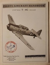PILOTS AIRCRAFT HANDBOOK USAF SERIES T-6G AIRCRAFT - NORTH AMERICAN TOP GUN - RP