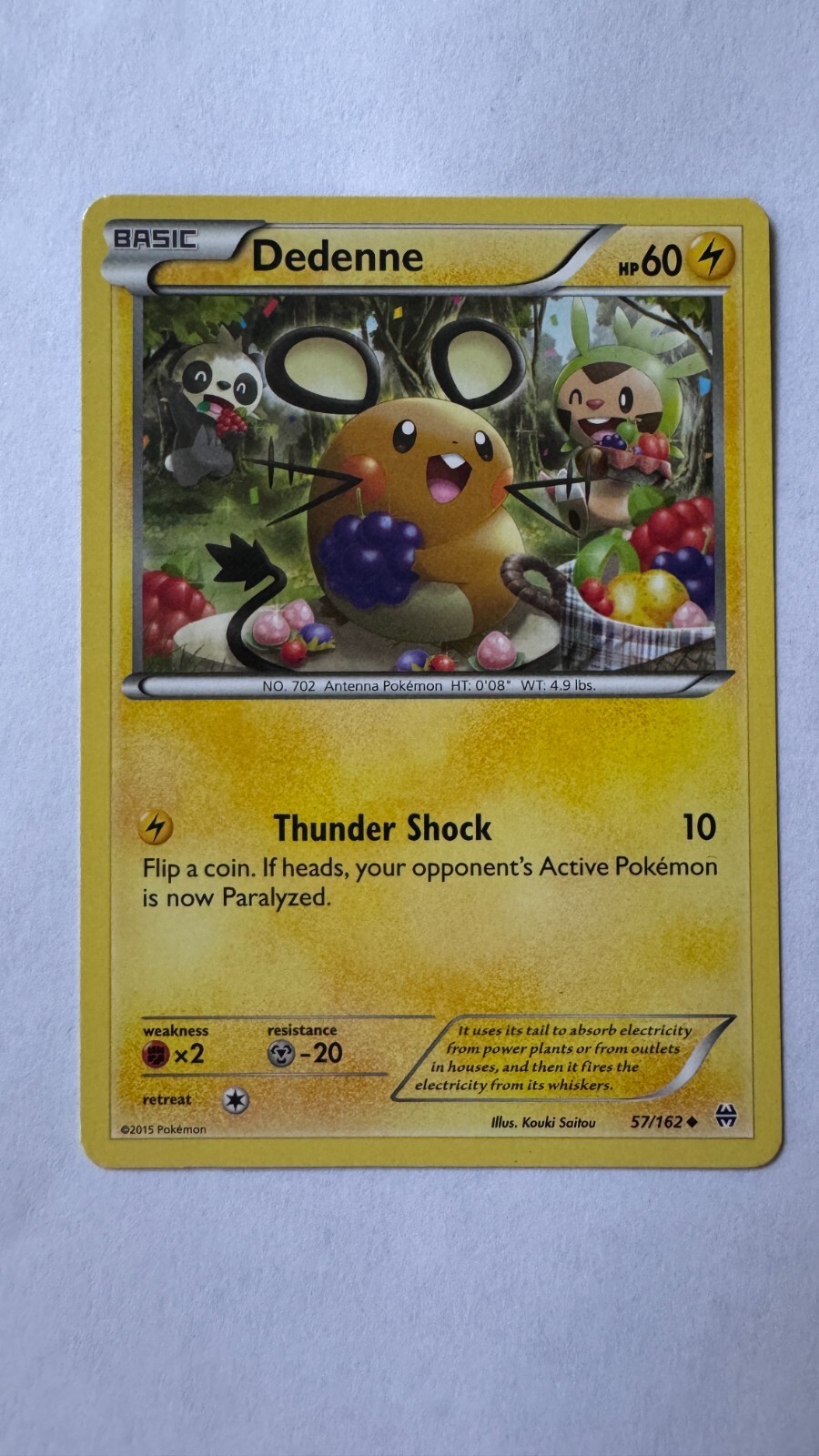 Dedenne 57/162 - BREAKthrough - Uncommon - Pokémon - 2015 - NM