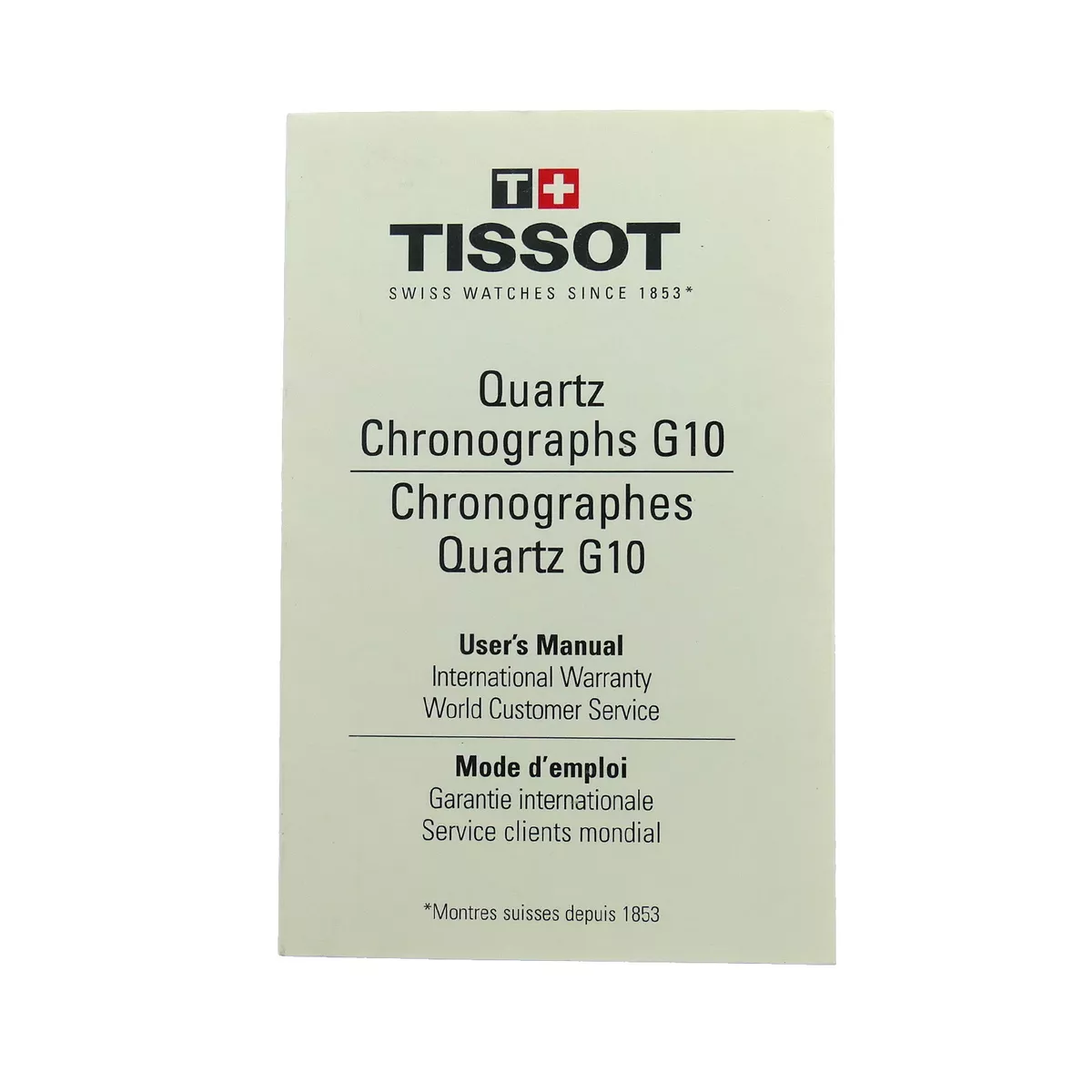 Tissot quartz chronograph g10 clearance price