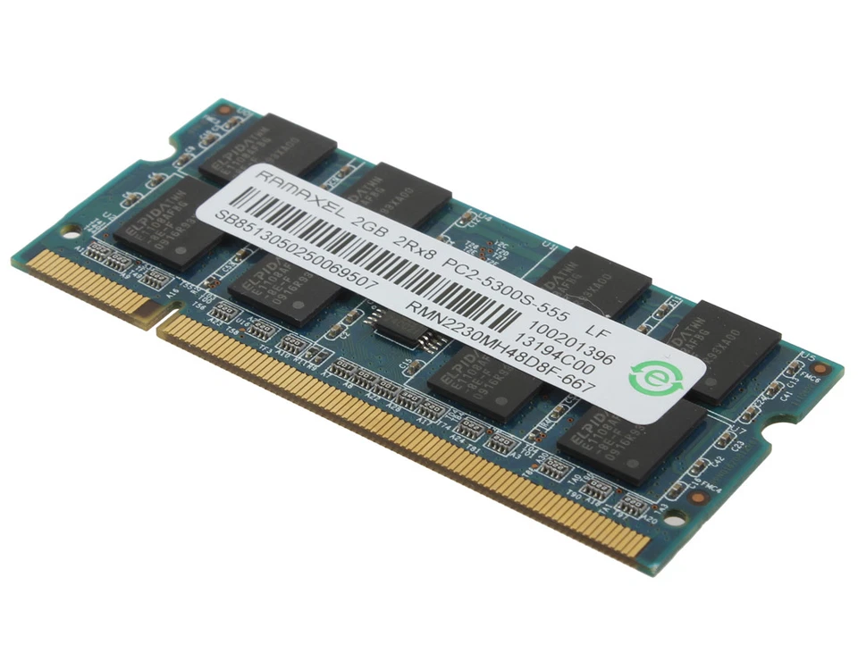 Ramaxel 4GB 2X 2GB 2 GB DDR2 667Mhz 2RX8 PC2-5300S 200pin Notebook SODIMM Memory - Image 4 of 4