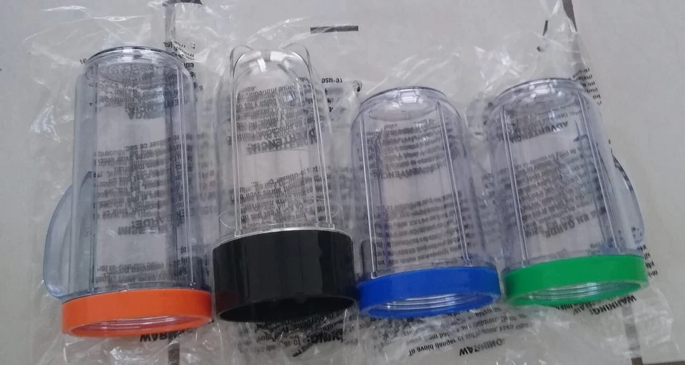 ORIGINAL Magic Bullet Set - 8 pieces BRAND NEW Never Used Mugs and Blender Parts - Image 2 of 4