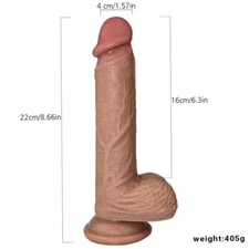 Dildo For Men Gay Anal Toy Realistic 8" Silicone Penis Suction Cup Women Sex Toy