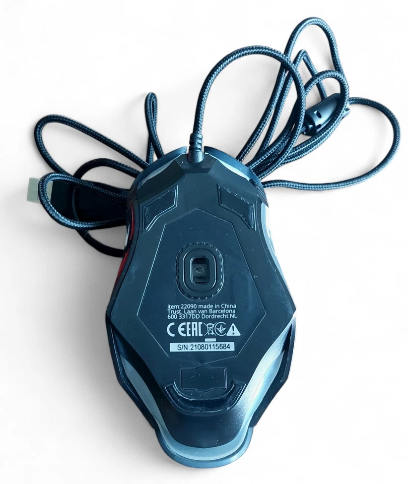 TRUST GXT 108 RAVA GAMING MOUSE Souris de jeu Bon état Fonctionnelle - Photo 4/4