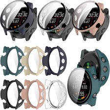 For Garmin Forerunner 570 47mm/42mm Case Cover Tempered Glass Screen Protector