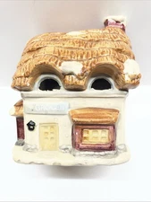 JSNY Grocery Ceramic Light-Up House Tea Light Candle Holder Vintage Decor