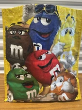 M&M's Candy World 2013 Yellow Reusable Tote Bag 7.5"x13.5"x15" New With Tags