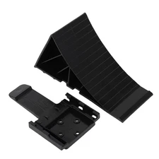 2PCS Black Wheel Chocks HDPE Anti Slip Wheel Stopper For RV Truck