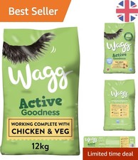 Active Goodness Chicken & Veg Dry Dog Food 12kg - Complete Nutrition for All ... 2.17 per kilo