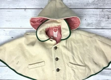 Vintage Wiener Werkstatte Childrens Wool Coat Jacket Traditional Folk Tan