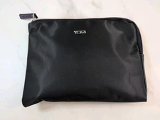 TUMI for Delta Black Pouch Soft Travel Toiletry Cosmetic Bag w/Amenity NEW