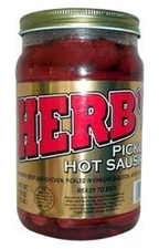 Herb'S Pickled Hot Sausage 16Oz