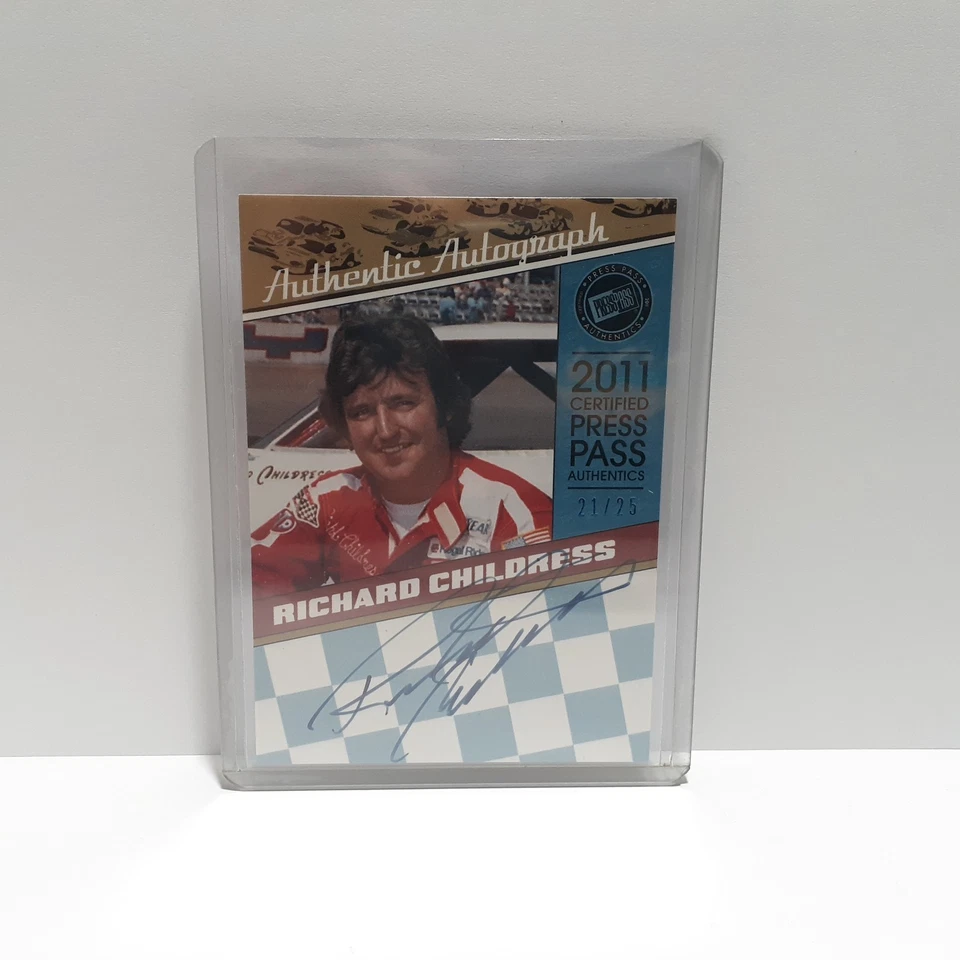 Tarjeta automática Richard Childress 2011 Press Pass doble firma 21/25 Nascar Foto 3 de 3