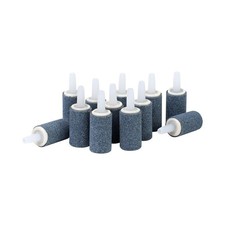 AQUANEAT Aquarium Air Stones 1 inch 12 Pack, Bubble Stone, Aerator Bubble Dif...