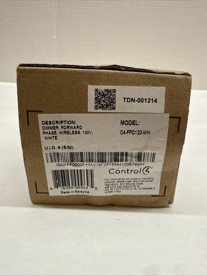 Control 4 C4-FPD120-WH Dimmer Forward Phase Wireless 120V (White) - Image 3 of 3