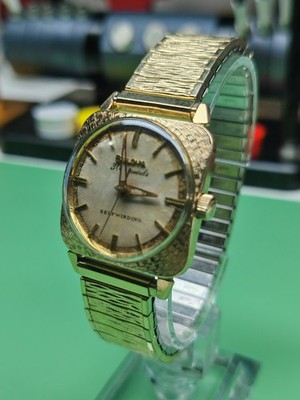 Bulova Commander Automatic Wristwatch - Gold Plated Case And Bracelet