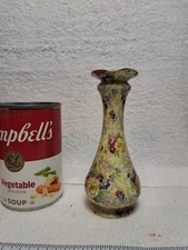 Vintage Lord Nelson Ware Chintz Bud Vase -Rose Time Pattern, Made in England