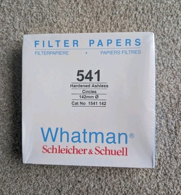 Lot of 10 Boxes Whatman 541 Filter Papers 142mm 1541-142