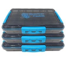 Reaction Tackle Ultimate Waterproof Tackle Box Trays with Removable Dividers ...