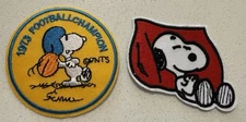 (Set Of 2) Peanuts Snoopy Embroidered Patches *Iron on or Sew on
