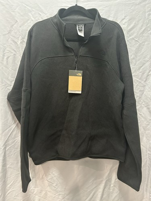 #ad NWT The North Face M Front Range 1 2 Zip Pullover Medium TNF Black Heather Fall $69.99