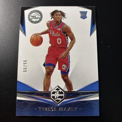 2020-21 Chronicles Limited - Tyrese Maxey #’d /99 Rookie Card RC 76ers 