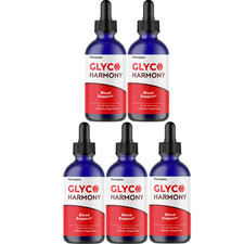Glyco Harmony Blood Sugar Support Drops Liquid Metabolic Health 5 Bottles 