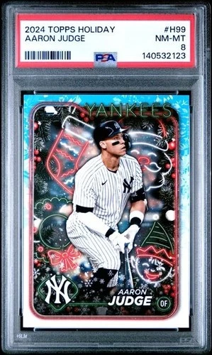 2024 Topps Holiday - Aaron Judge #H99 Psa 8