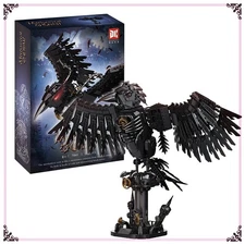 1018PCS Mechanical Raven Building Set with Moving Wings DIY Model Kit for Adults