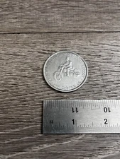 Mardi Gras Doubloon Jerusalem Temple Motorcycle Escort 1973 Aluminum