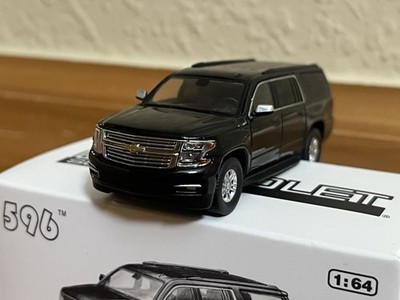 596 Model 1:64 2020 Chevrolet Suburban Unmarked Black Limited Ed