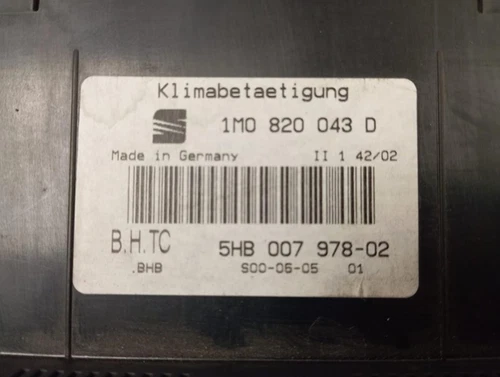 1M0820043D Mando Climatizador para SEAT LEON (1M1) * 2002 6743306 - Imagen 2 de 10