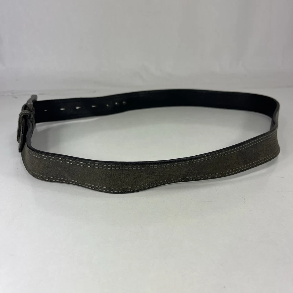 Cinturón de Trabajo Timberland Estirado Usado Negro Cuero Genuino - Para Hombre Talla 36 Foto 3 de 4