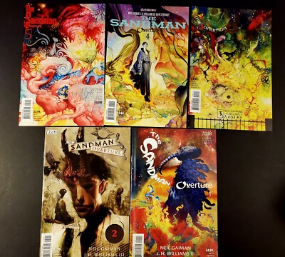 Comic Book Lot THE SANDMAN OVERTURE #1 2 3 4 5  2013 DC Vertigo