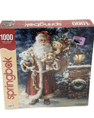 SPRINGBOK Santa ''Bearing Gifts'' By Dona Gelsinger 1000 PC Puzzle NEW / Sealed