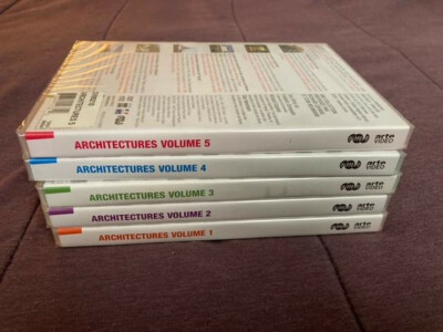 ARCHITECTURES VOLUME 1-5 NTSC DVD BRAND NEW SEALED SET ARTE VIDEO