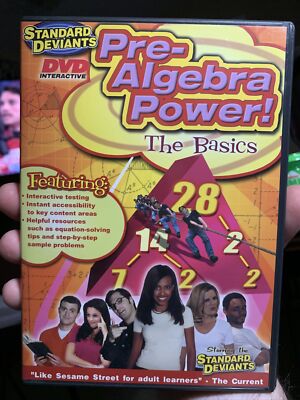 Pre-Algebra Power! The Basics Standard Deviants Dvd Rare OOP