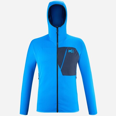 Millet Lokka Hoodie III Men   leichte Fleecejacke mit Kapuze für Herren  blau