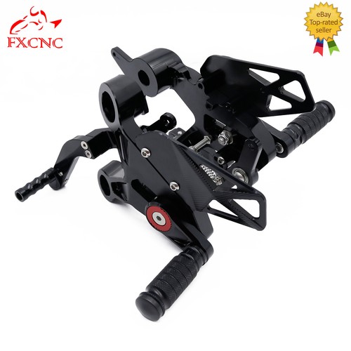 For CF Moto CFMOTO NK450 2023-2024 FXCNC Rearset Footrest Footpeg Pedals Black - Imagen 16 de 17